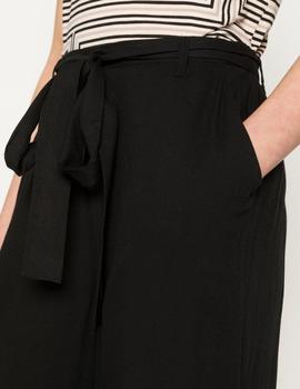 Pantalón negro de mujer fluido estilo Culotte de Pieces