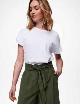 Pantalón culotte verde de pata ancha Aminta de Only