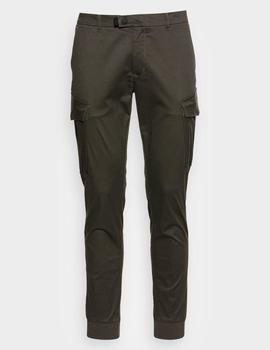 Pantalón cargo verde Skinny fit con puños de A.Morato