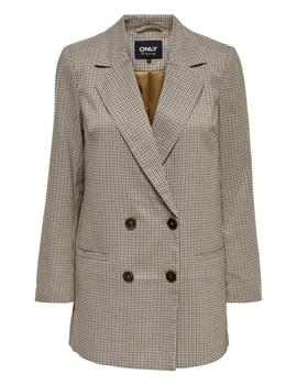 Blazer de cuadros marrón Dita de Only