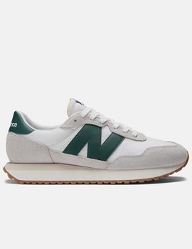 Zapatilla New Balance MS237RF blanca y verde