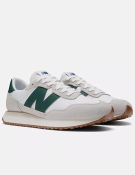 Zapatilla New Balance MS237RF blanca y verde