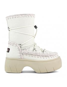 Bota plataforma Mou Eskimo snow twist short BLANCO