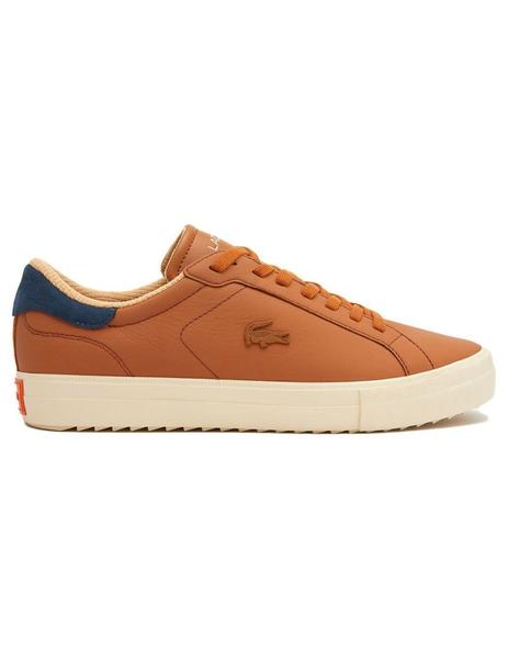 Zapatillas lacoste top hombre marrones