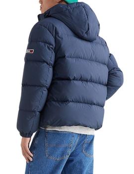 Plumífero azul marino con capucha de Tommy Jeans