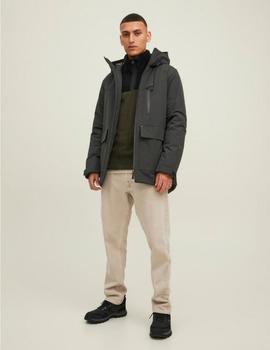 Parka negra con capucha Kaiser de Jack Jones