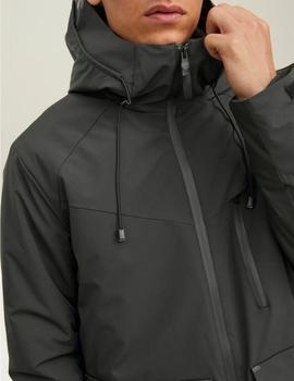 Parka negra con capucha Kaiser de Jack Jones