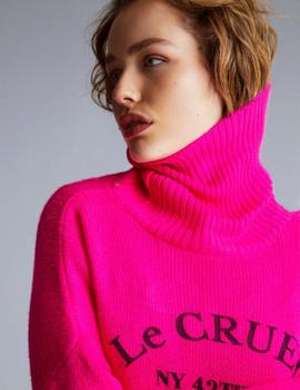 Jersey rosa fluor cuello cisne Le Cruel