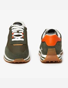Zapatillas Lacoste L-Spin en piel de color a contraste