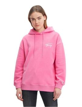  Sudadera rosa oversized polar Signature de Tommy Jeans