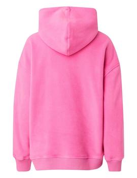  Sudadera rosa oversized polar Signature de Tommy Jeans