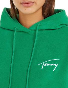 Sudadera rosa oversized polar Signature de Tommy Jeans