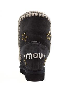 Botas Mou Inner wedge stars & microstuds negras