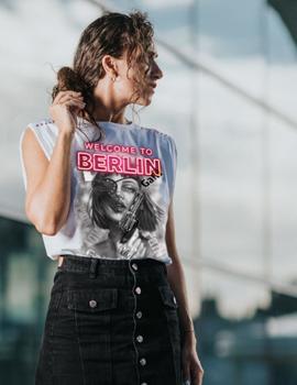 Camiseta de mujer BERLIN blanca