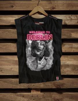 Camiseta de mujer BERLIN negra