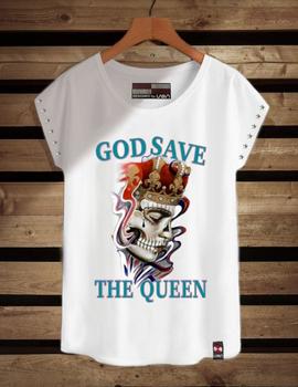 Camiseta de mujer GOD blanca