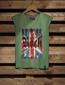 Camiseta de mujer ROCK Kaki