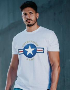 Camiseta de hombre USA blanca