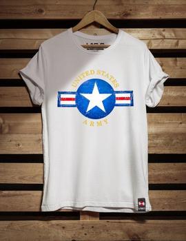 Camiseta de hombre USA blanca