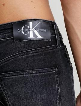 Vaquero negro Calvin Klein Skinny con rotos Denim Dark