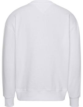 Sudadera blanca oversized con logo universitario Tommy Jeans