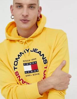 Sudadera con capucha amarilla Athletic de Tommy Jeans