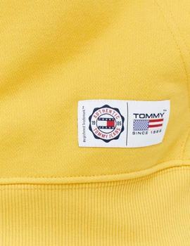 Sudadera con capucha amarilla Athletic de Tommy Jeans