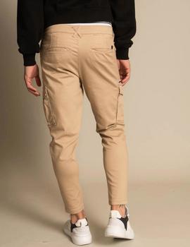 Pantalones cargo tapered en color beige de Jack Jones