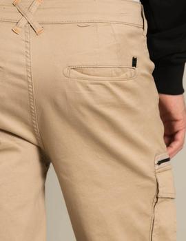 Pantalones cargo tapered en color beige de Jack Jones