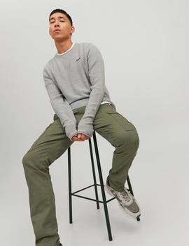 Pantalón slim cargo verde de Jack Jones