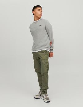 Pantalón slim cargo verde de Jack Jones