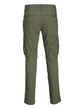 Pantalón slim cargo verde de Jack Jones