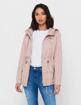 Parka en canvas rosa Lorca de Only