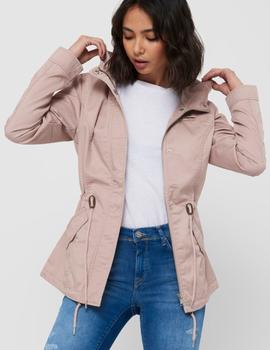 Parka en canvas rosa Lorca de Only