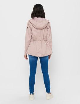 Parka en canvas rosa Lorca de Only