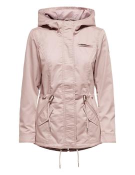 Parka en canvas rosa Lorca de Only