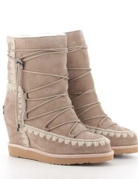 Botas Mou Eskimo French toe with laces gris elefante