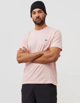 Camiseta basica rosa Lacoste