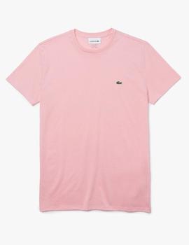 Camiseta basica rosa Lacoste