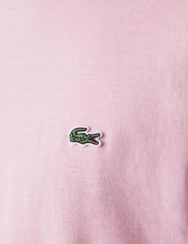 Camiseta basica rosa Lacoste