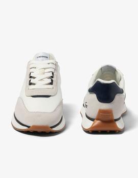 Zapatillas Lacoste L-Spin en tela WHT/NVY