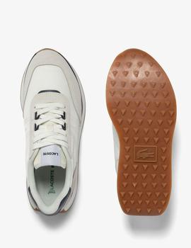Zapatillas Lacoste L-Spin en tela WHT/NVY