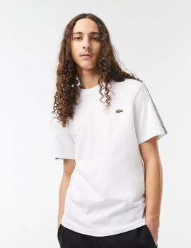 Camiseta de hombre Lacoste regular fit con raya con logo