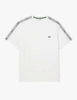 Camiseta de hombre Lacoste regular fit con raya con logo