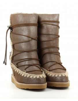 Botas Mou Eskimo French toe with laces marrón