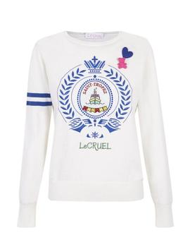 Jersey escudo ST TROPEZ blanco