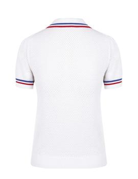 Polo cotton blanco corazones