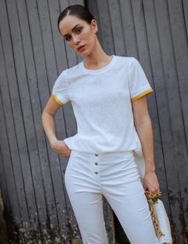 Pantalón blanco acampanado Dornas CHOKOLAT