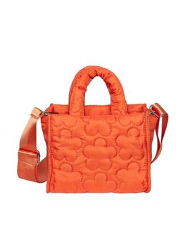 Bolso acolchado naranja