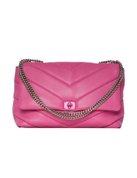 Bolso rosa acolchado de hombro Pieces